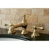 Kingston Brass KC7062BL 8" Widespread Bathroom Faucet, Polished Brass KC7062BL